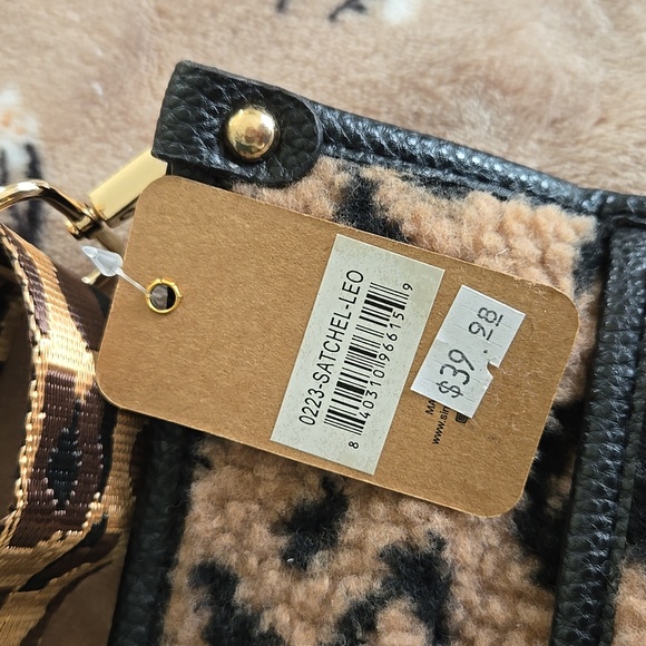 NWT Simply Southern Leopard Print Crossbody Satchel Bag - Picture 6 of 6
